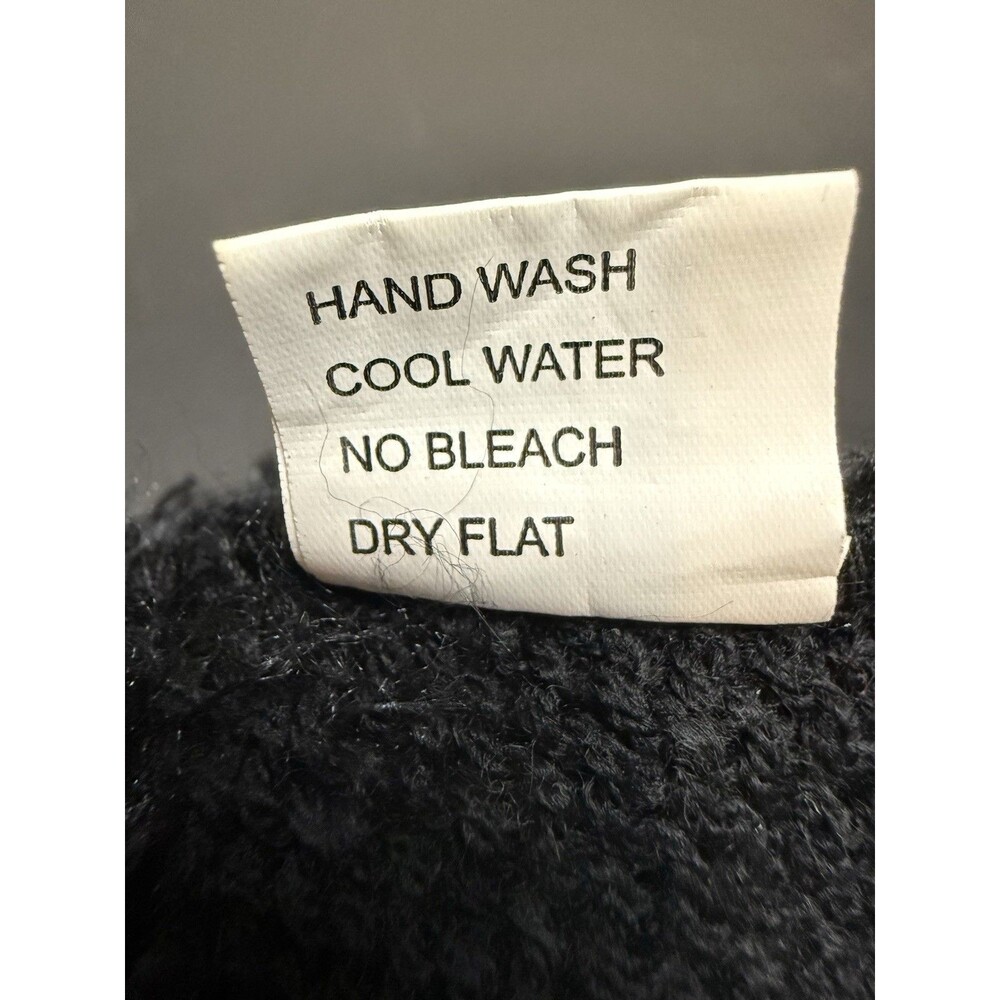 Women Fur Hat Female Winter Furry Knit Beanie Hat Thick Warm Skull Cap Black - Picture 4 of 4